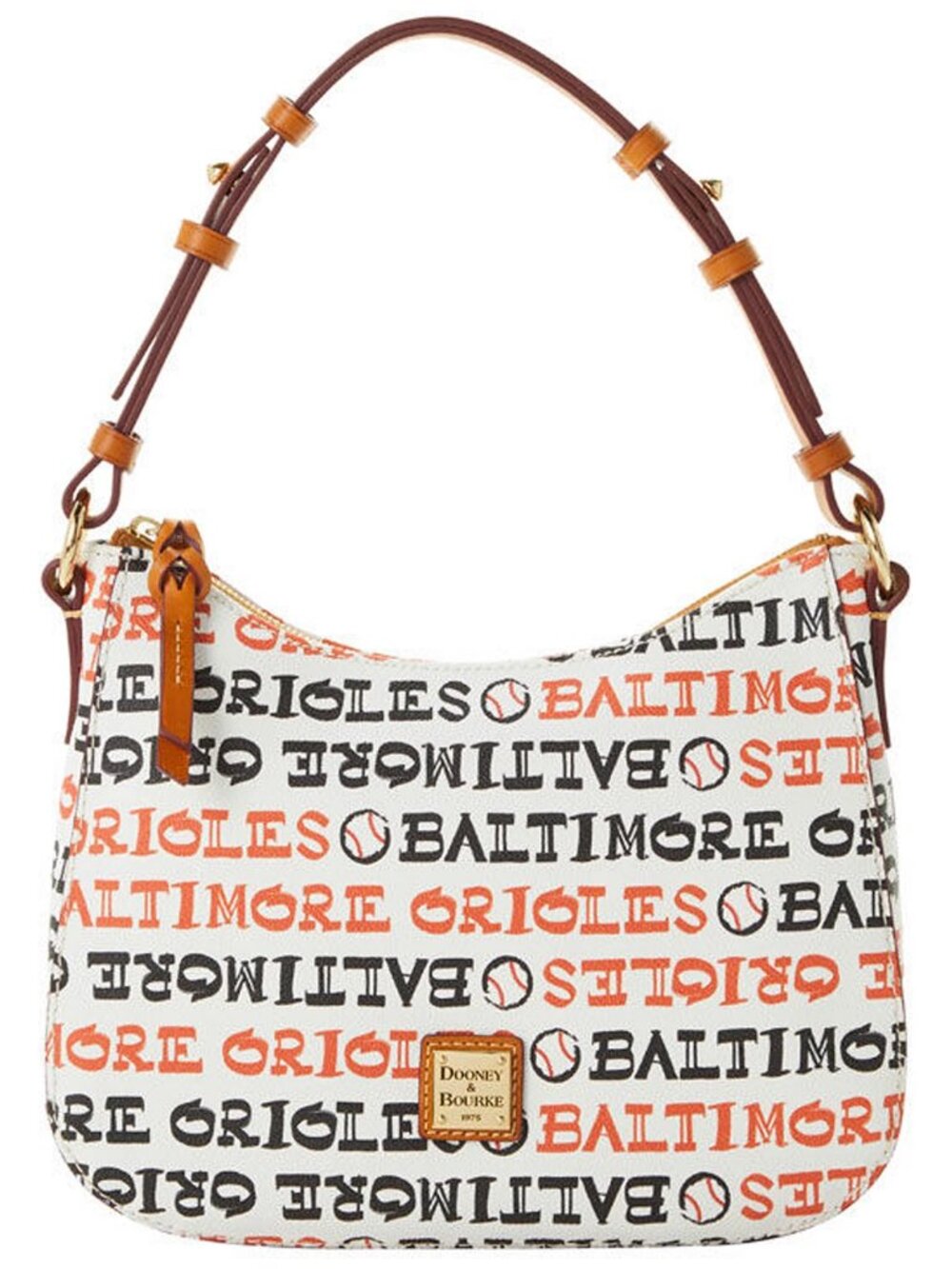 Dooney & Bourke MLB Baltimore Orioles Small Kiley Hobo Shoulder Bag